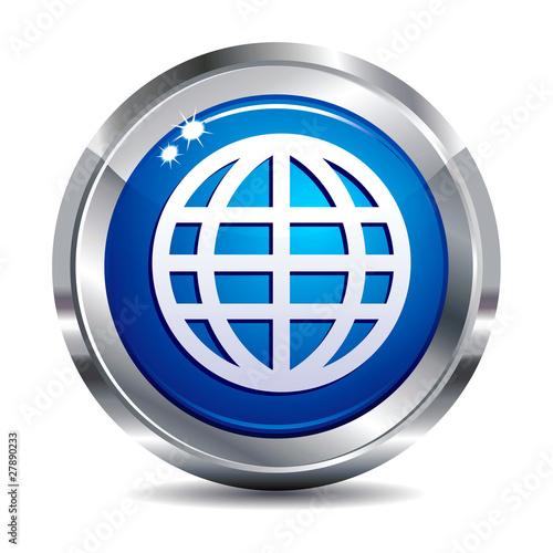 Global Glossy Icon Button