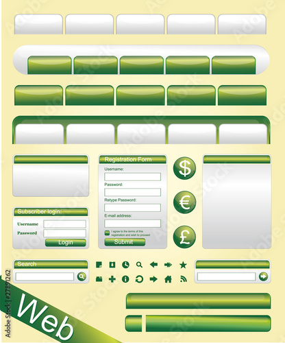 Vector Website Elements