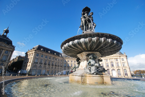 Sur la Place de la Bourse à Bordeaux