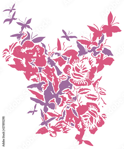 Flowers and Butterflies