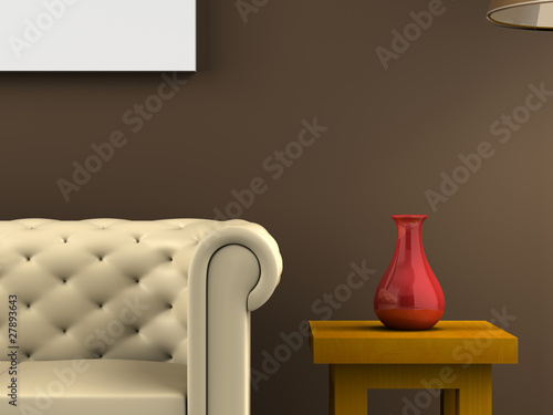 A render of a closeup decoration scene