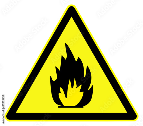 Flammable materials symbol
