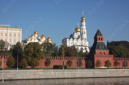 Cupolas of the Moscow Kremlin.