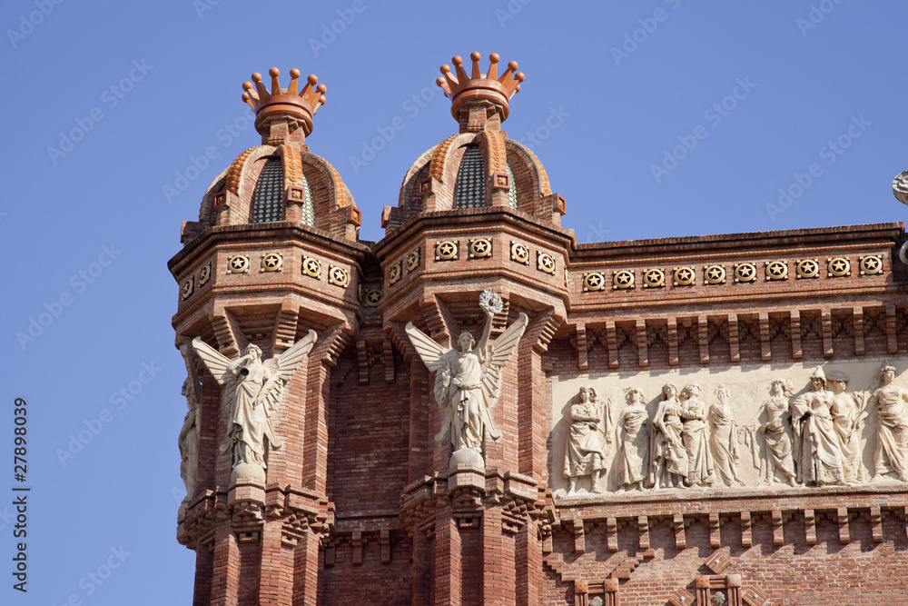 detail of the arch of triumph, Barcelona