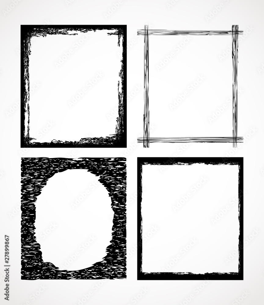 Abstract vintage vector frames