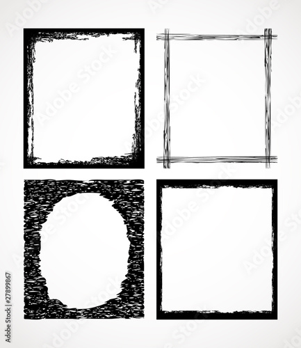 Abstract vintage vector frames