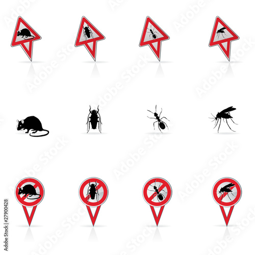 rat, rongeur, souris,cafard, fourmis,moustique, icones photo