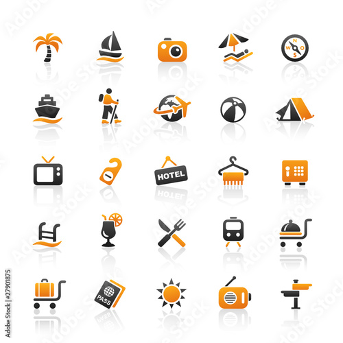 Orange Black Web Icons