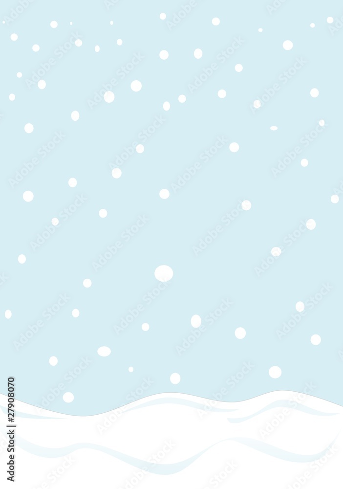 Winter background with snowflakes Winter background with snowflakes