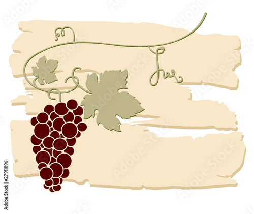 Design for wine list.