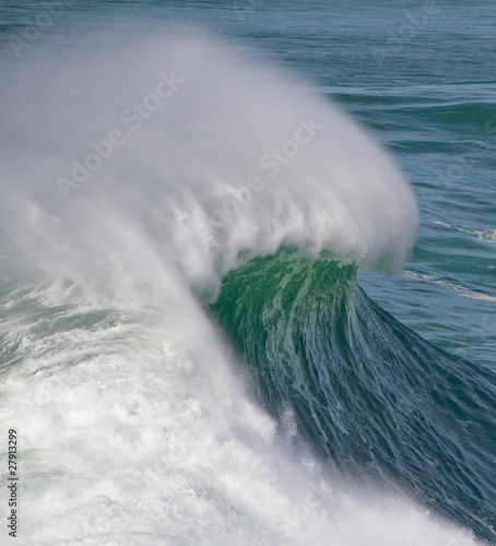 big waves in stormy sea