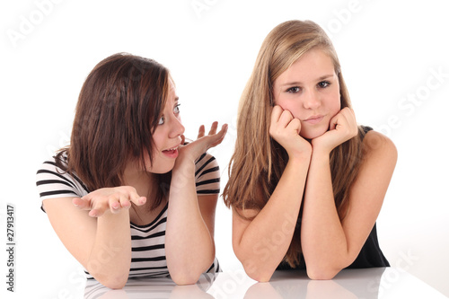 Obraz na plátně Mädels beim diskutieren