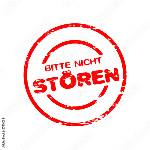 Bitte nicht stören