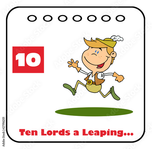 Twelve Days Of Christmas Calendar 10