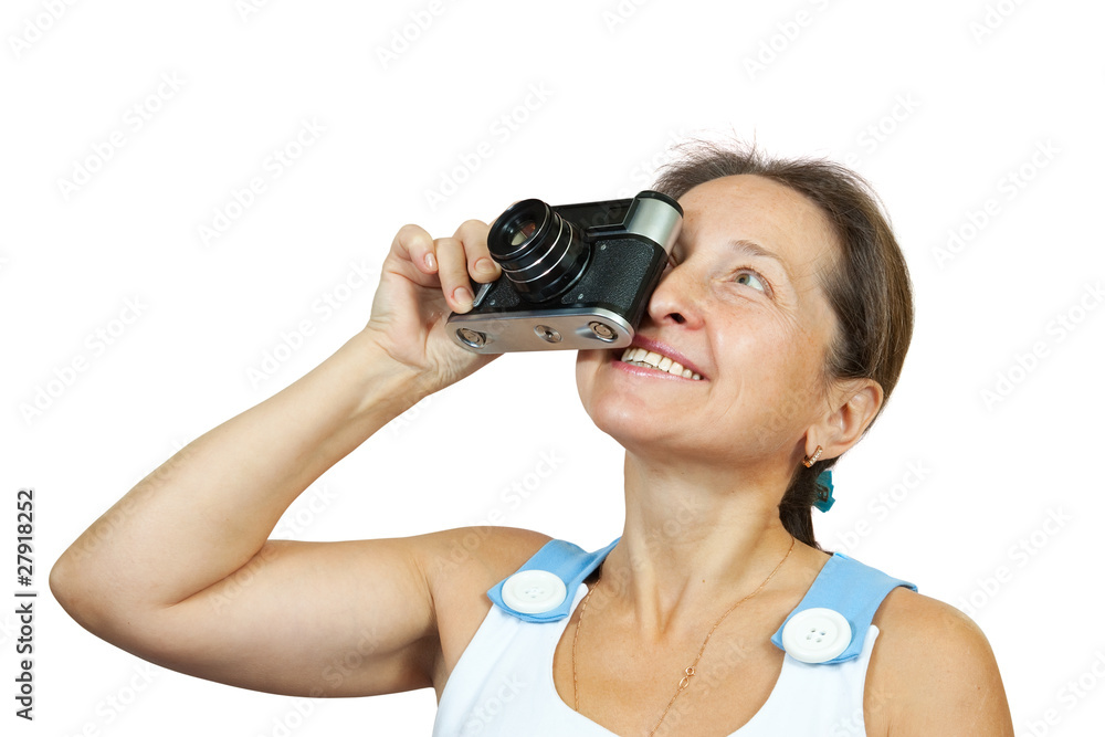 Fototapeta premium Mature female photographer