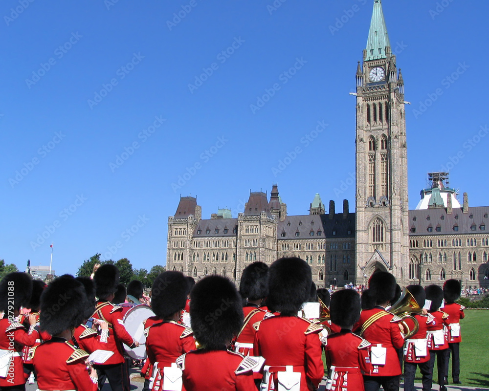 Fototapeta Parliament of Canada an Honor Guard in Ottawa