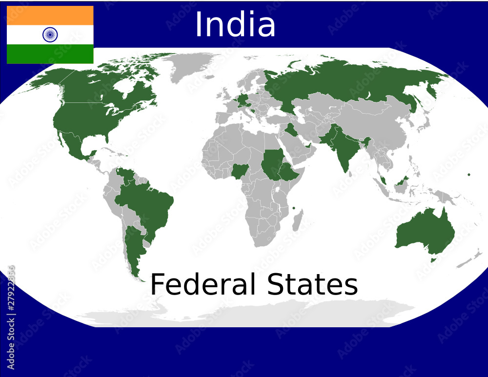 India federal states union sovereign political