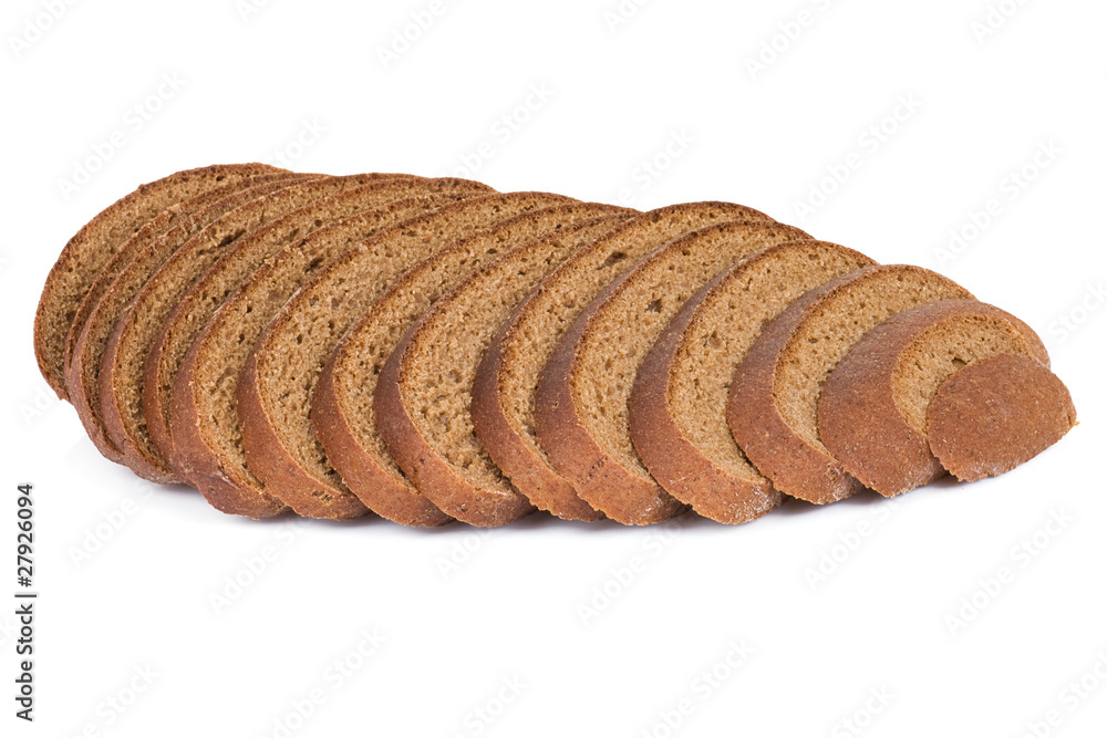 sliced loaf of bread isolated on white sliced loaf of bread isolated on white