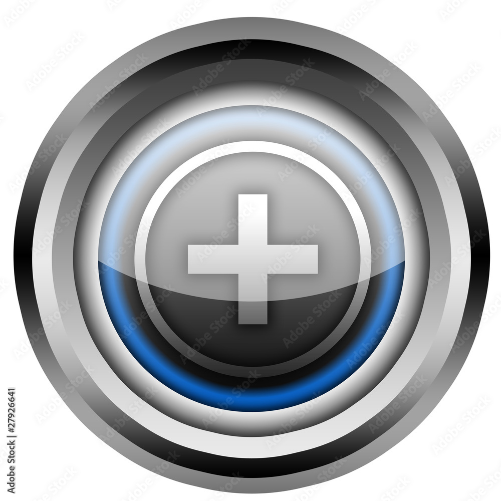 Obraz premium Plus Button