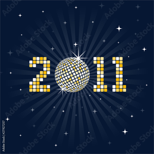New Year Celebration Disco Ball