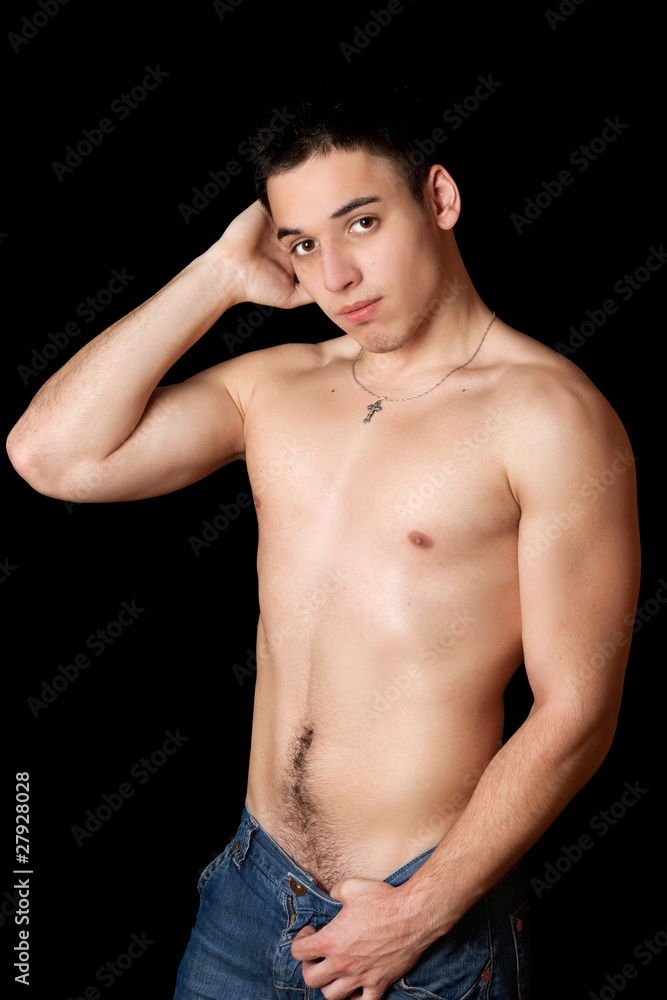 Portrait of attractive guy Portrait of attractive guy
