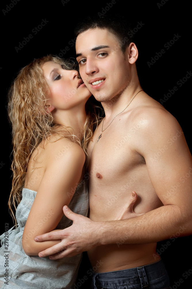 Portrait of a passionate beautiful young couple Portrait of a passionate beautiful young couple