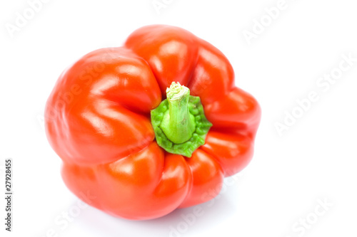 red pepper isolated on white