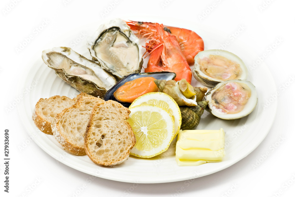 Assiette de fruits de mer