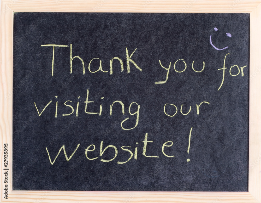 thank you for visiting our website Stock Photo | Adobe Stock