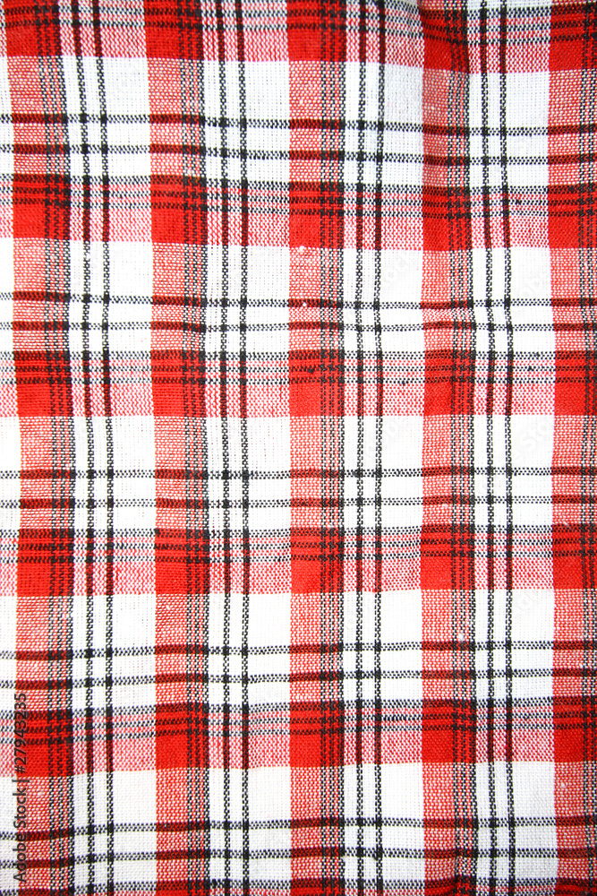 Checkered cloth pattern background Checkered cloth pattern background