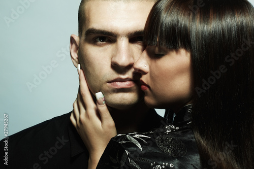 Portrait of a young beautiful couple