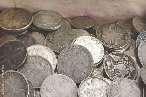 anciet silver coins photo