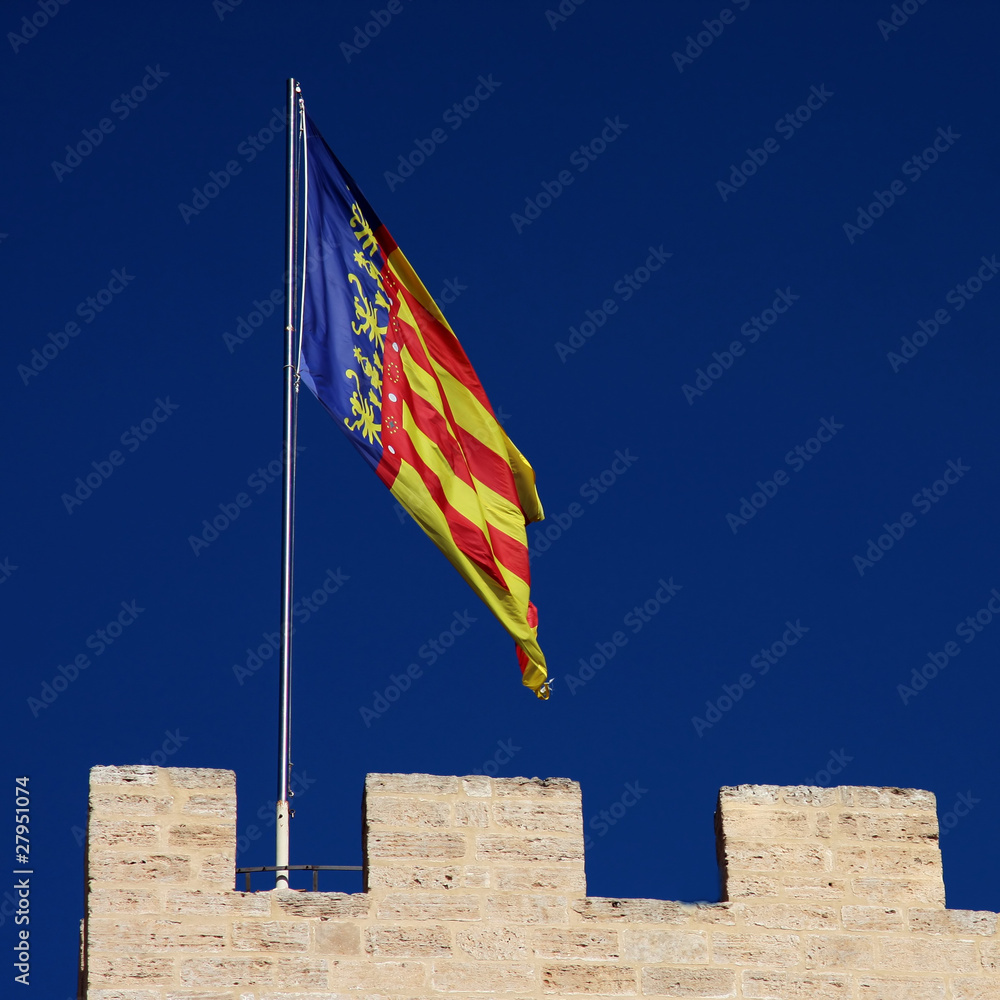bandiera spagnola a valencia