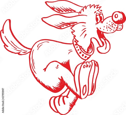 Rennender Hund