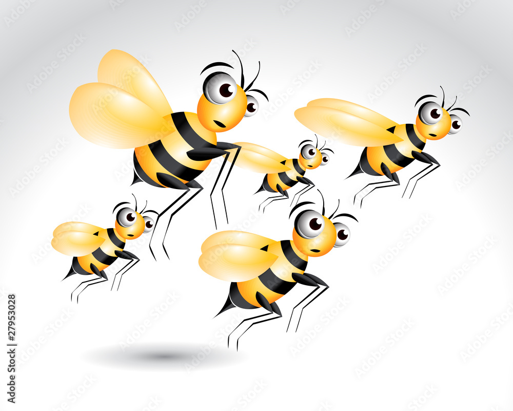 Happy Bee Character Happy Bee Character