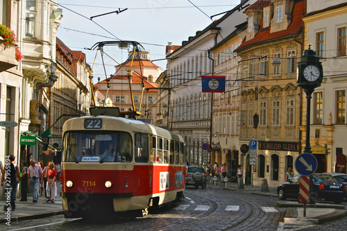 Tramway de la ville de Prague.