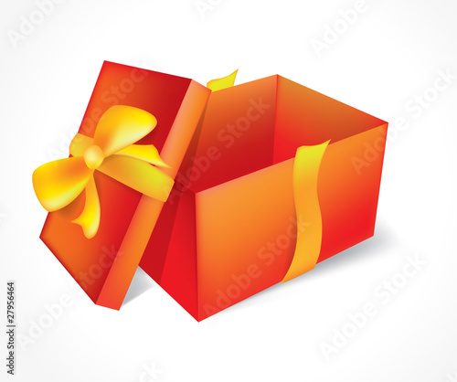 Open red gift