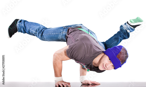 Cool dancer showing his skills