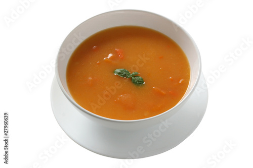 pumpkin soup with basil