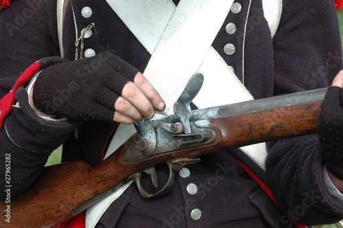 Quadro em tela fusil de soldat de napoleon