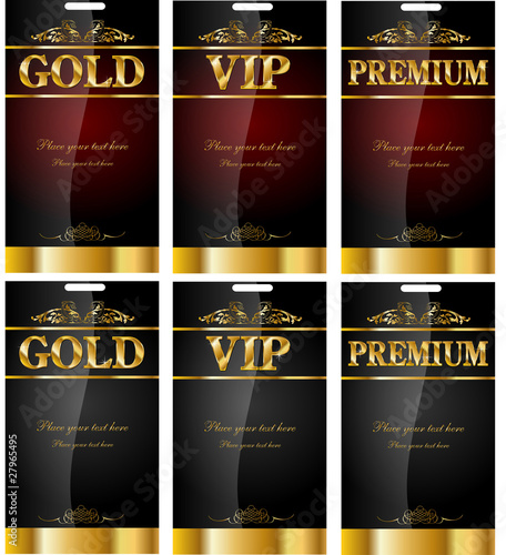 Gold, vip, premium