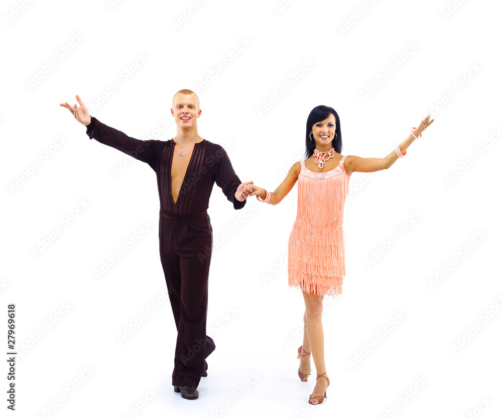 dancer in action isolated on white dancer in action isolated on white