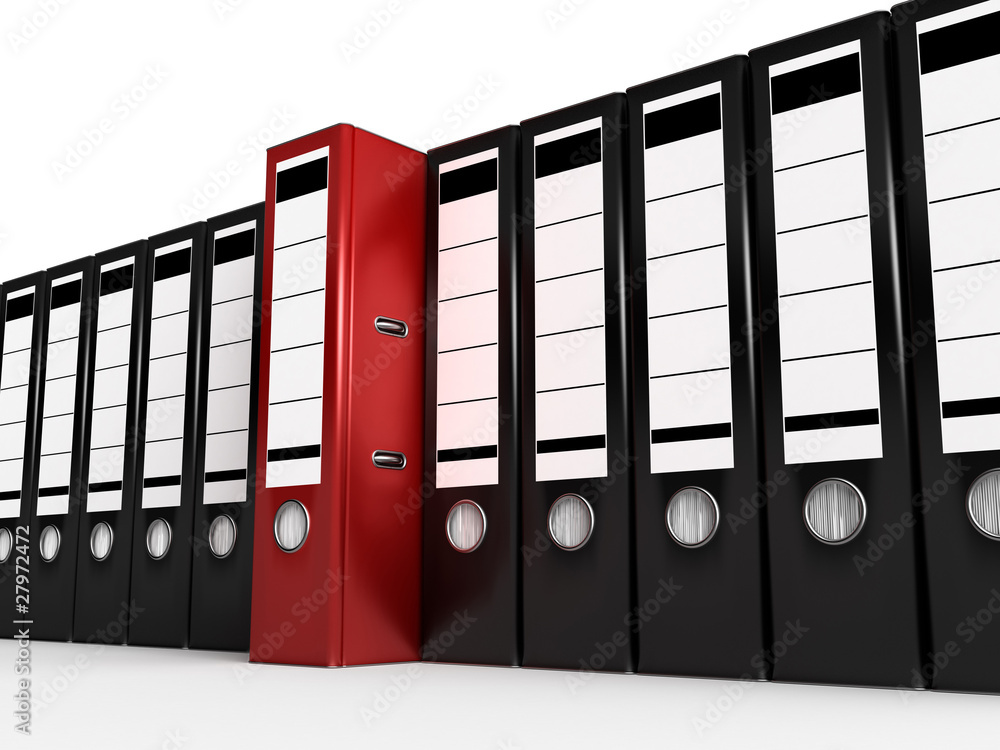 Archive. Many folders on white isolated background. 3d Archive. Many folders on white isolated background. 3d