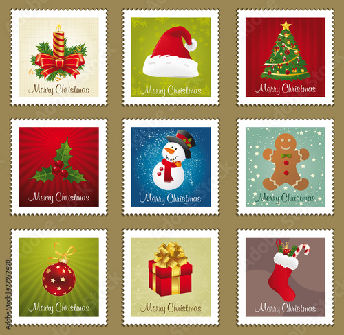 Beatiful collection of christmas postmarks