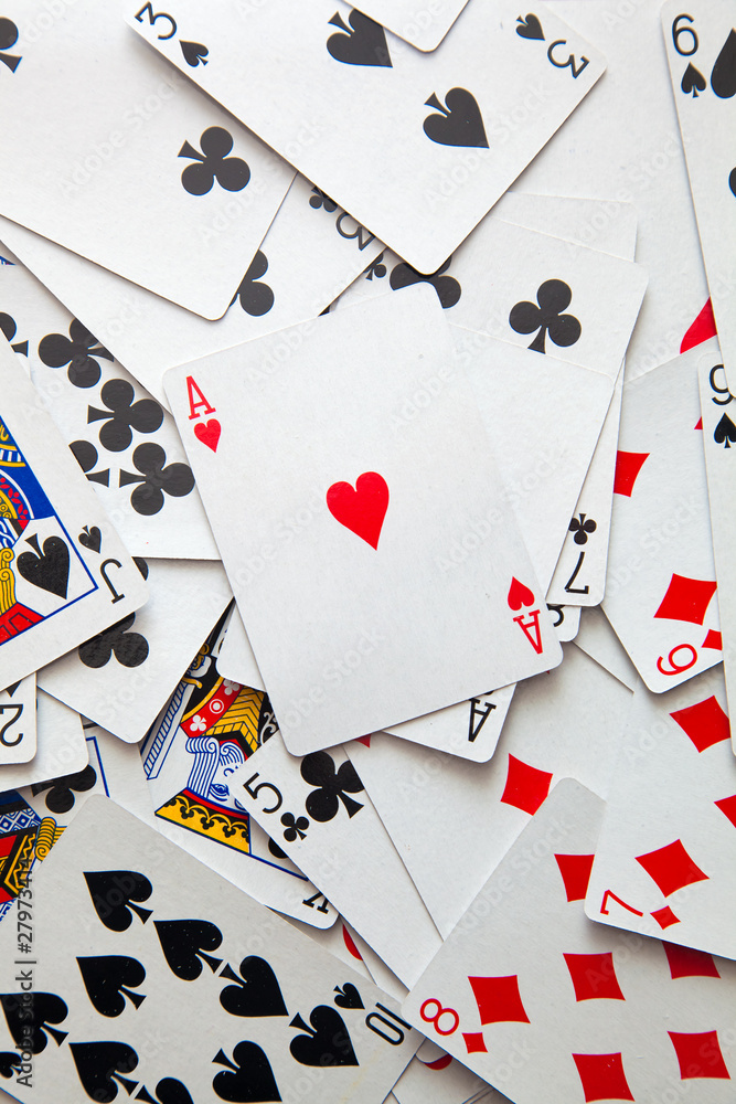Ace on many playing cards Ace on many playing cards