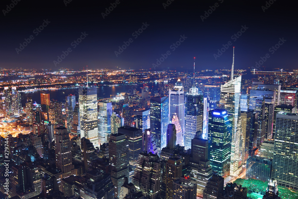 New York City Manhattan at night
