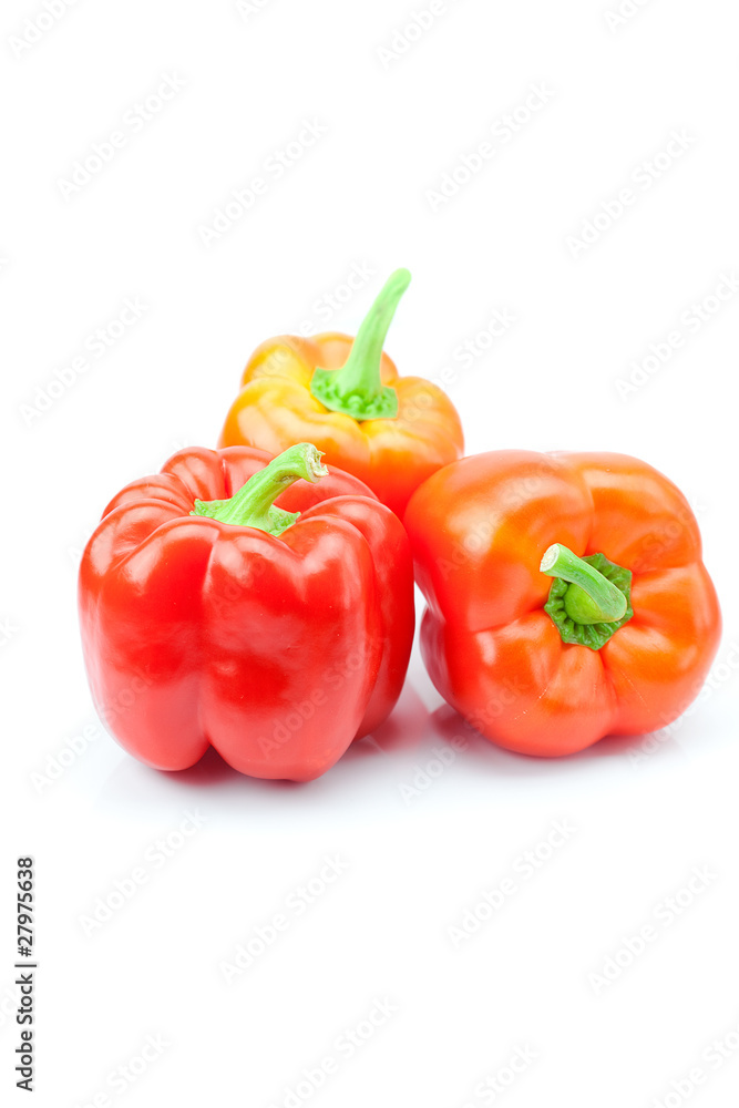 red pepper isolated on white