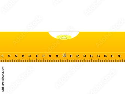 Yellow bubble level
