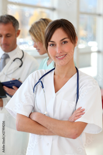 Portrait of beautiful young nurse