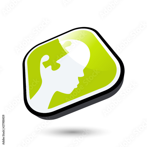 intelligenz kopf puzzle klug symbol